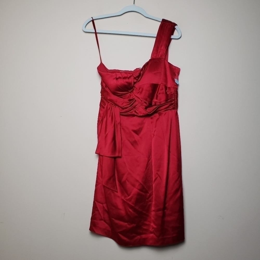 ANTONIO MELANI Red One Shoulder Dress NWT